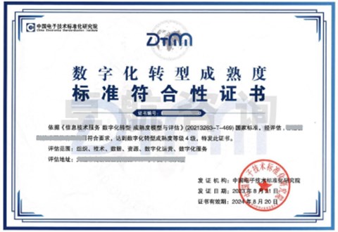 數(shù)字化轉(zhuǎn)型成熟度評(píng)估DTMM