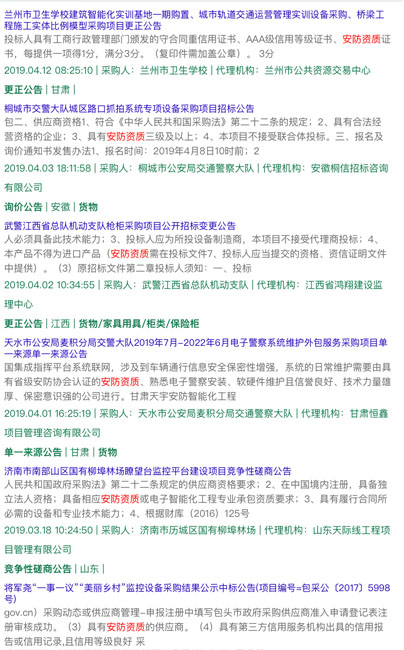 做安防資質(zhì)認(rèn)證能接怎樣的項(xiàng)目？有作用嗎？能中標(biāo)嗎？