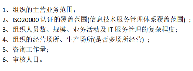 2022年做ISO20000認(rèn)證，這些方面會(huì)涉及費(fèi)用哦！
